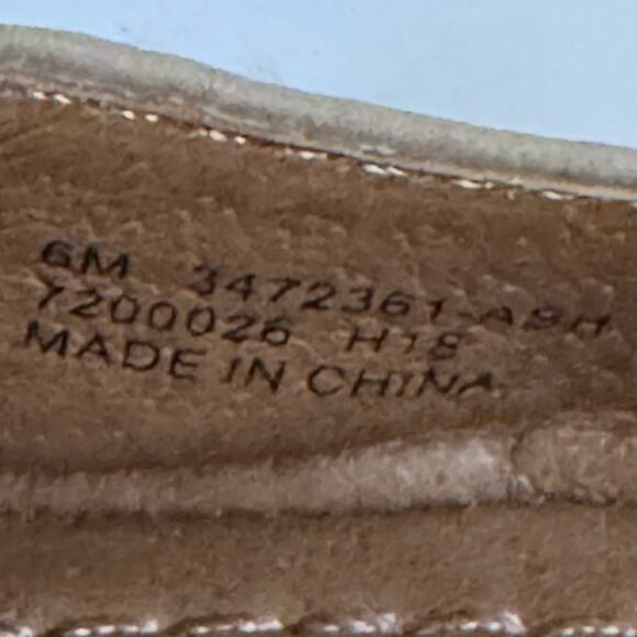 Frye Shoes Womens 6M Taupe Leather Carrie Slip On Ballerina Flat - Picture 10 of 13